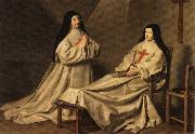 Philippe de Champaigne Mother Catherine Agnes and Sister Catherine Sainte-Suzanne oil painting on canvas